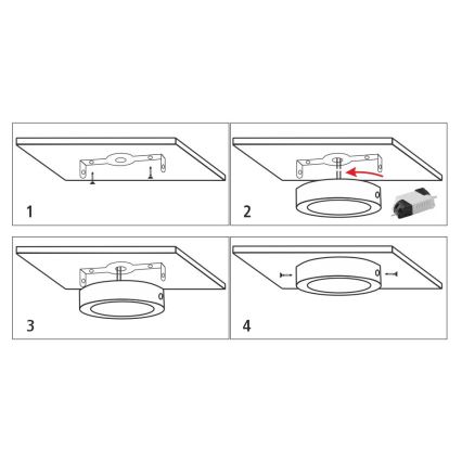LED Stropna svetilka LED/12W/230V 4200K pr. 16 cm bela