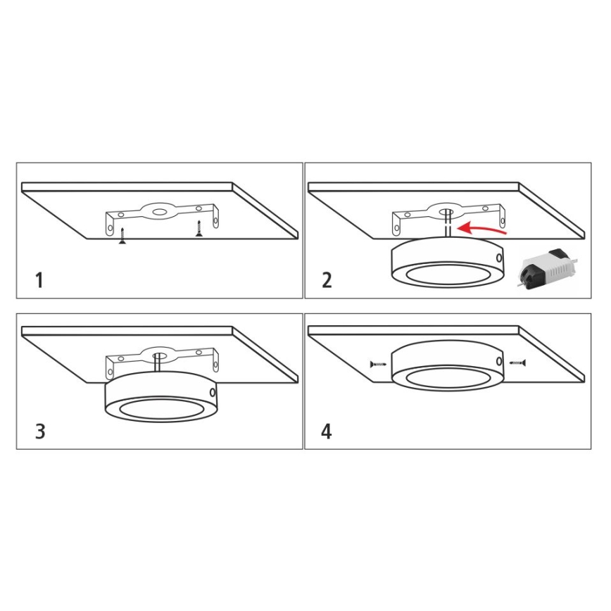 LED Stropna svetilka LED/12W/230V 4200K pr. 16 cm bela