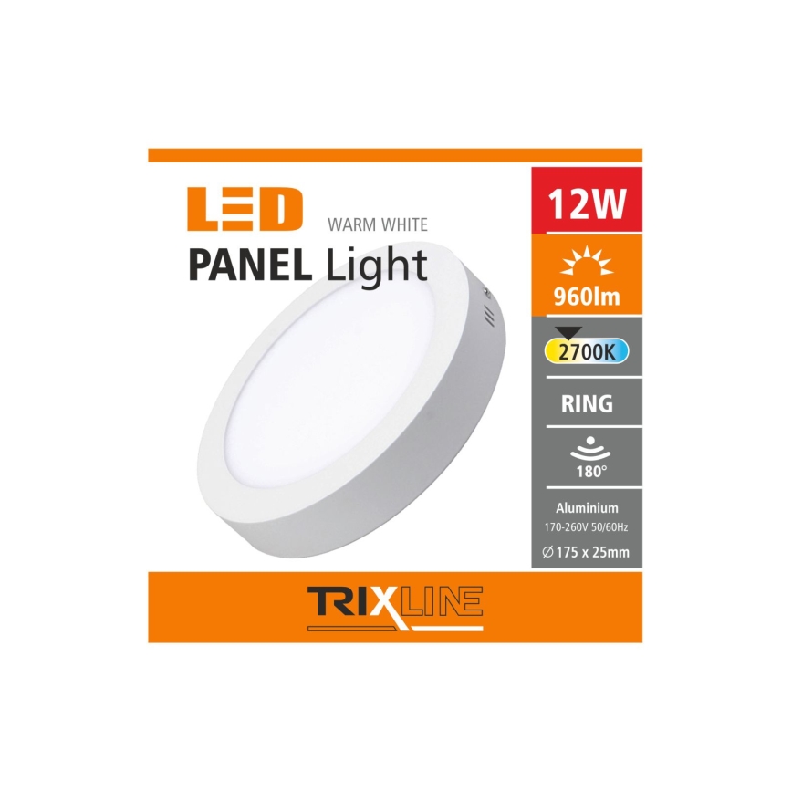 LED Stropna svetilka LED/12W/230V