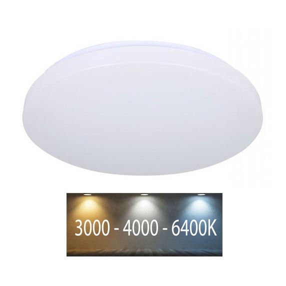 LED Stropna svetilka LED/12W/230V pr. 26 cm 3000K/4000K/6400K milky