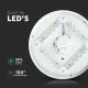 LED Stropna svetilka LED/12W/230V pr. 26 cm 3000K/4000K/6400K milky