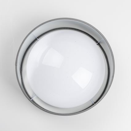 LED stropna svetilka LED/12W/230V premer 32 cm siva/srebrna