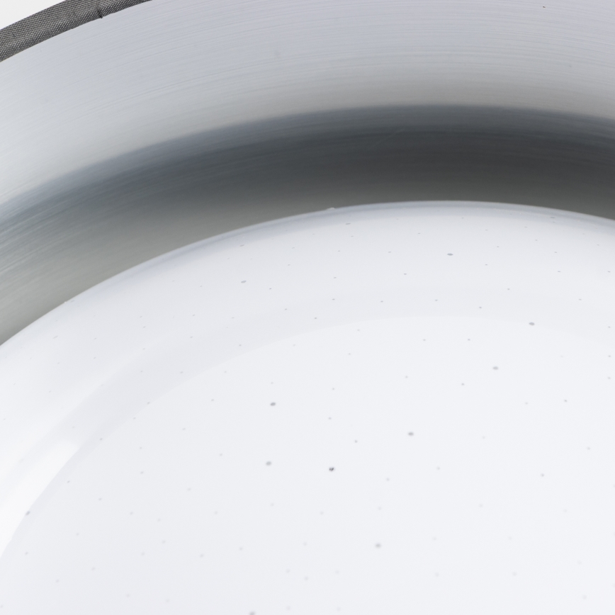 LED stropna svetilka LED/12W/230V premer 32 cm siva/srebrna