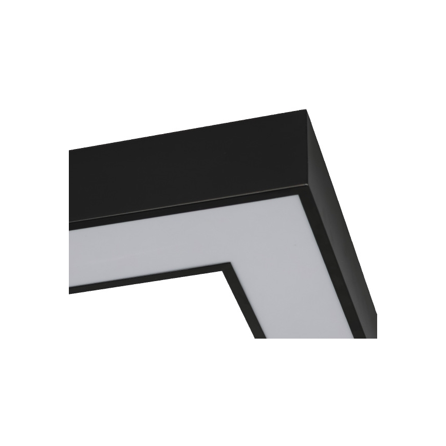 LED stropna svetilka LED/130W/230V 3000/4000/6500K 100x100 cm črna