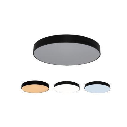 LED stropna svetilka LED/135W/230V 3000/4000/6500K, premer 80 cm, črna