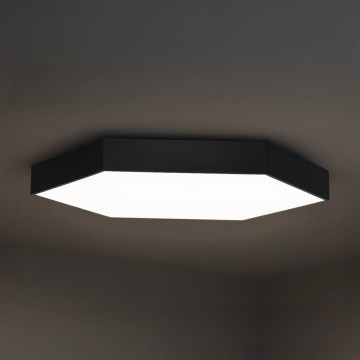 LED stropna svetilka LED/135W/230V 3000/4000/6500K premer 80 cm črna