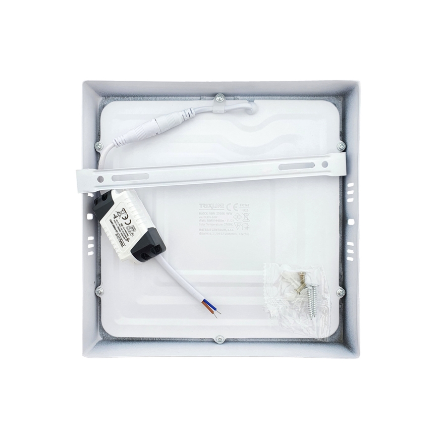 LED Stropna svetilka LED/18W/230V 2700K 21x21 cm bela