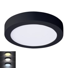 LED Stropna svetilka LED/18W/230V 3000/4000/6000K črna okrogla