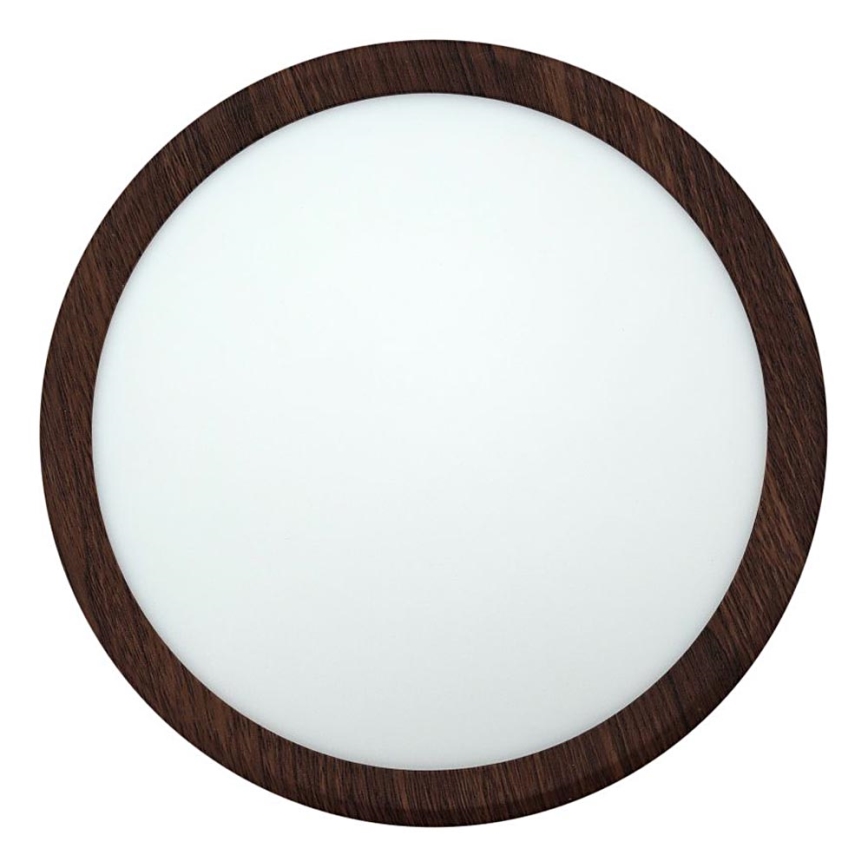 LED stropna svetilka LED/18W/230V 3000/4000/6500K, premer 23 cm, rjava