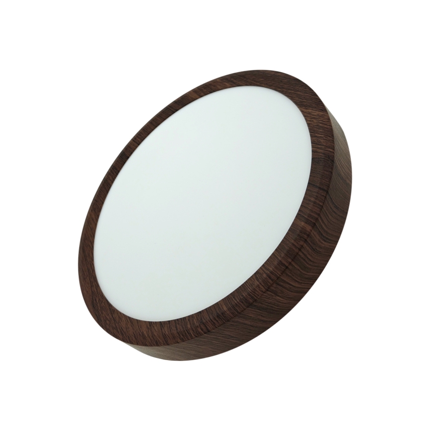 LED stropna svetilka LED/18W/230V 3000/4000/6500K, premer 23 cm, rjava