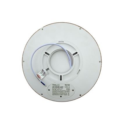 LED stropna svetilka LED/18W/230V 3000/4000/6500K, premer 23 cm, rjava