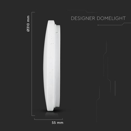 LED Stropna svetilka LED/18W/230V 31cm 3000K/4000K/6400K