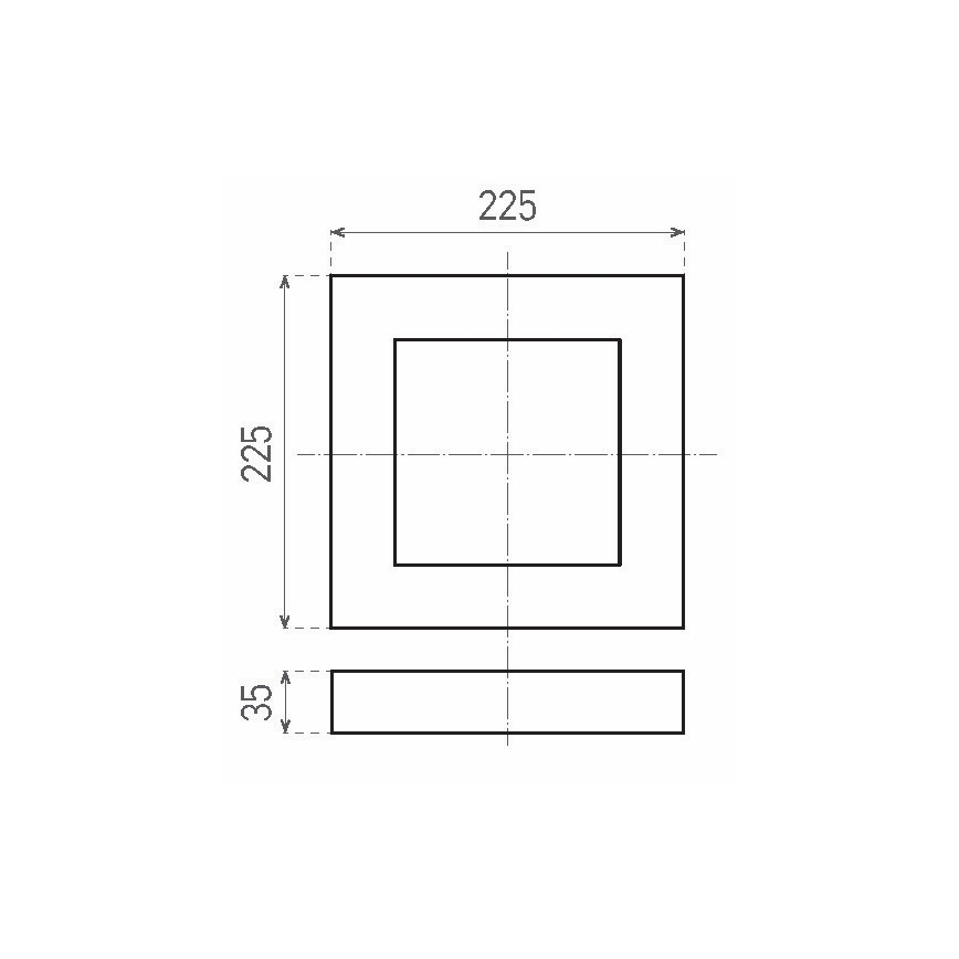 LED Stropna svetilka FENIX LED/18W/230V 3800K 22,5 cm