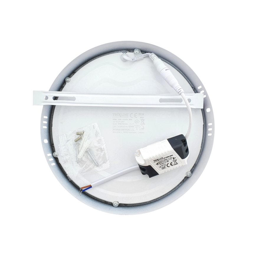 LED Stropna svetilka LED/18W/230V 4200K pr. 21 cm bela