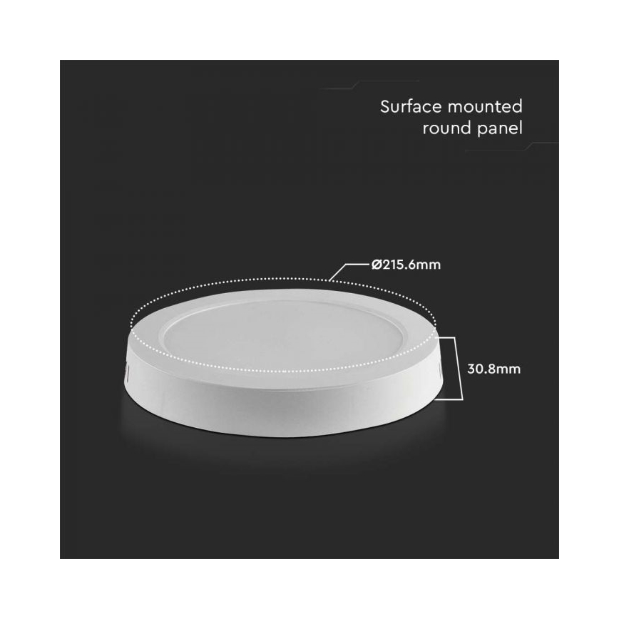 LED Stropna svetilka LED/18W/230V 6500K pr. 21,6 cm