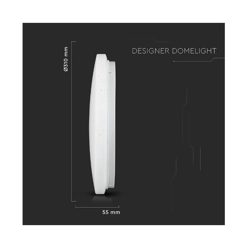LED Stropna svetilka LED/18W/230V pr. 31 cm 3000/4000/6400K