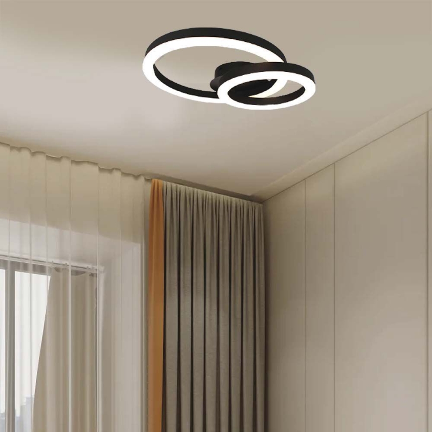 LED Stropna svetilka LED/20W/230V 3000K črna