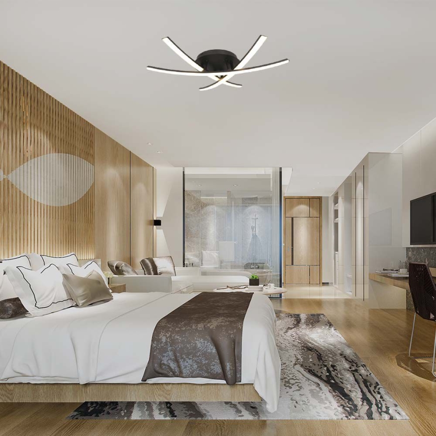 LED Stropna svetilka LED/20W/230V 3000K črna