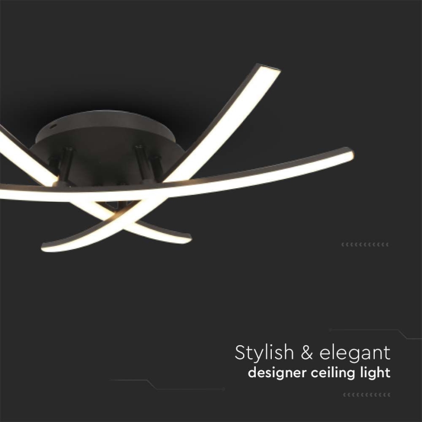 LED Stropna svetilka LED/20W/230V 3000K črna