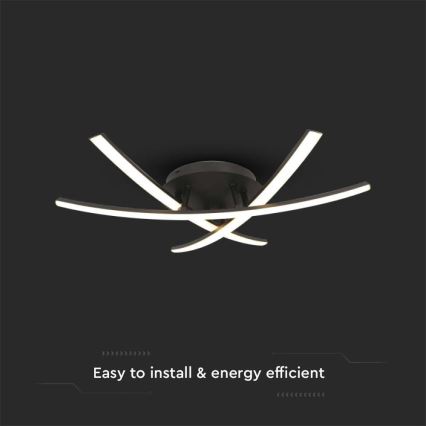 LED Stropna svetilka LED/20W/230V 3000K črna