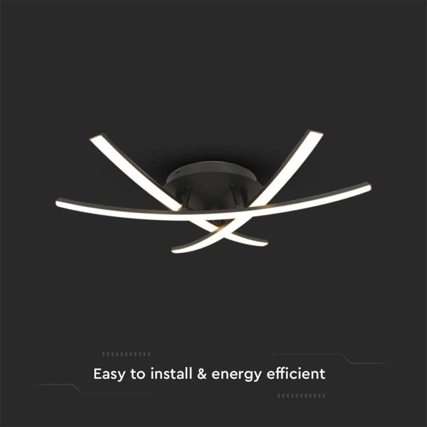 LED Stropna svetilka LED/20W/230V 3000K črna