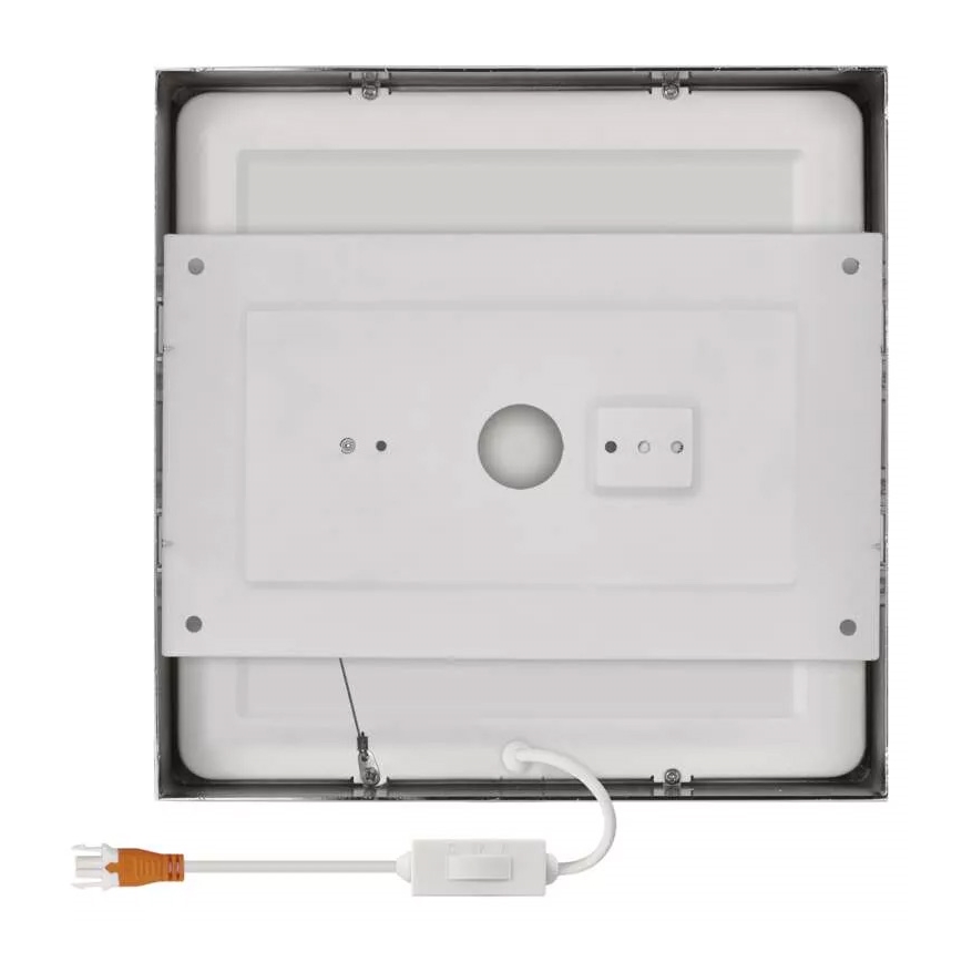 LED Stropna svetilka NEXXO LED/21W/230 3000/3500/4000K 22,5x22,5 cm mat krom