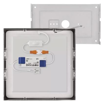 LED Stropna svetilka NEXXO LED/21W/230 3000/3500/4000K 22,5x22,5 cm mat krom