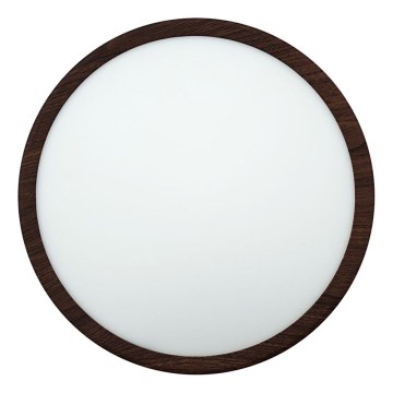 LED stropna svetilka LED/24W/230V 3000/4000/6500K, premer 30 cm, rjava