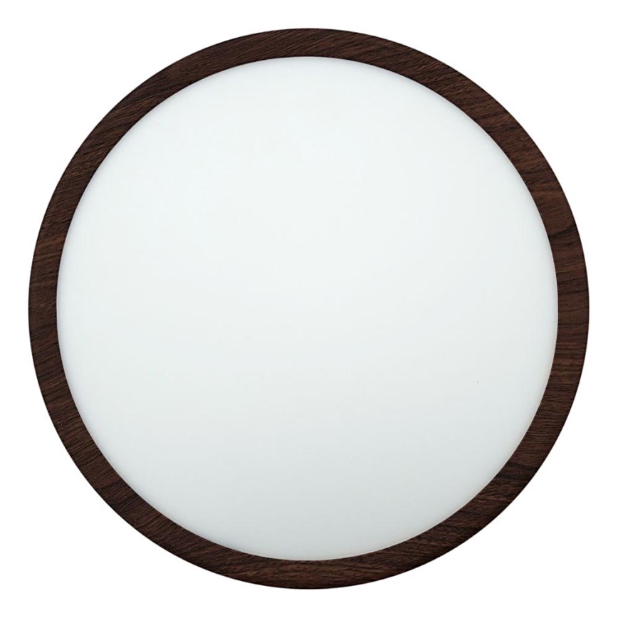LED stropna svetilka LED/24W/230V 3000/4000/6500K, premer 30 cm, rjava