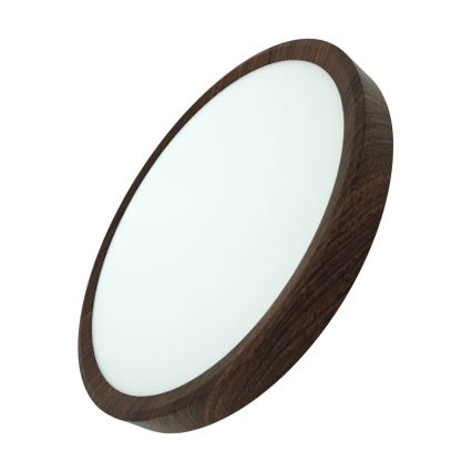 LED stropna svetilka LED/24W/230V 3000/4000/6500K, premer 30 cm, rjava