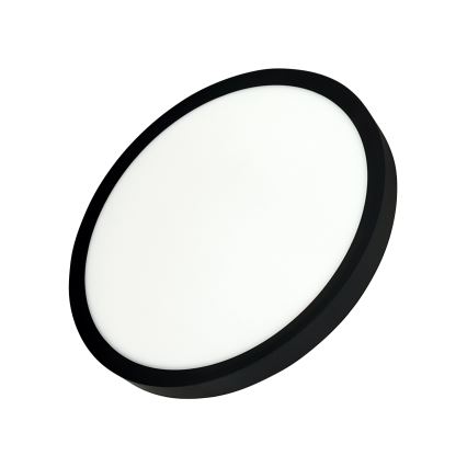LED stropna svetilka LED/24W/230V 3000/4000/6500K premera 30 cm črna