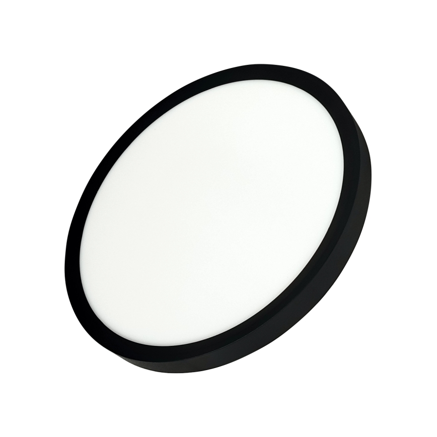 LED stropna svetilka LED/24W/230V 3000/4000/6500K premera 30 cm črna