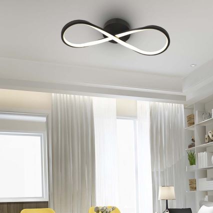 LED Stropna svetilka LED/24W/230V 3000K črna