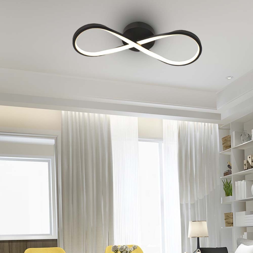 LED Stropna svetilka LED/24W/230V 3000K črna