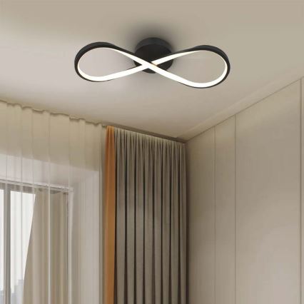 LED Stropna svetilka LED/24W/230V 3000K črna