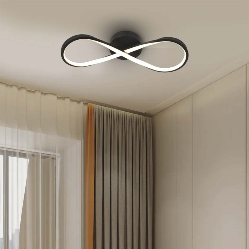 LED Stropna svetilka LED/24W/230V 3000K črna