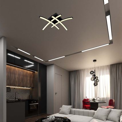 LED Stropna svetilka LED/24W/230V 3000K črna