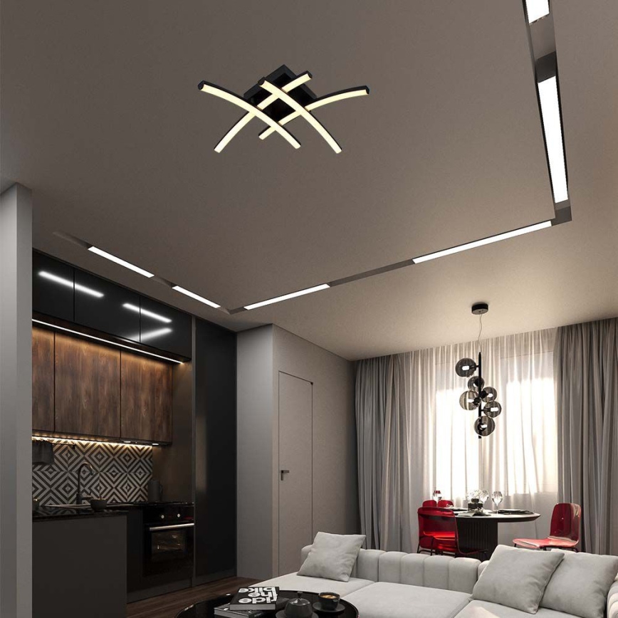 LED Stropna svetilka LED/24W/230V 3000K črna