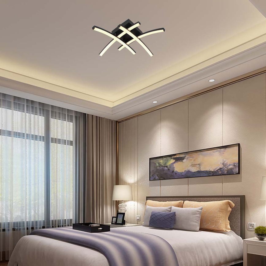 LED Stropna svetilka LED/24W/230V 3000K črna