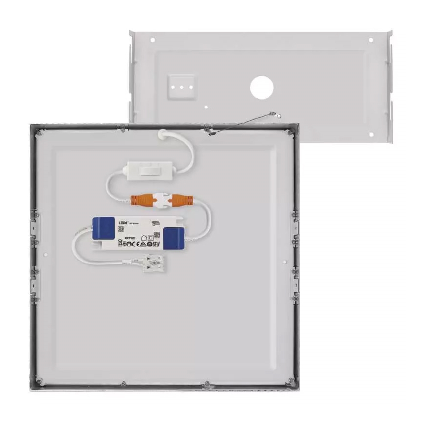 LED Stropna svetilka NEXXO LED/28,5W/230V 3000/3500/4000K 30x30 cm mat krom