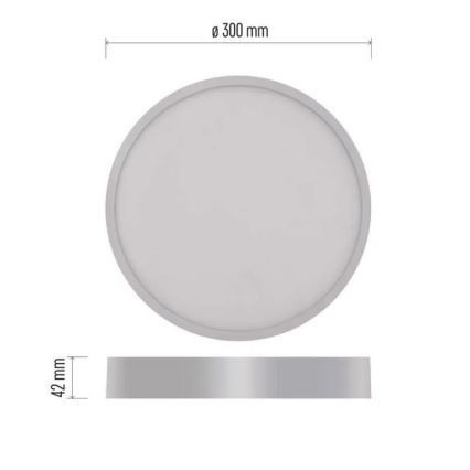 LED Stropna svetilka NEXXO LED/28,5W/230V 3000/3500/4000K pr. 30 cm bela