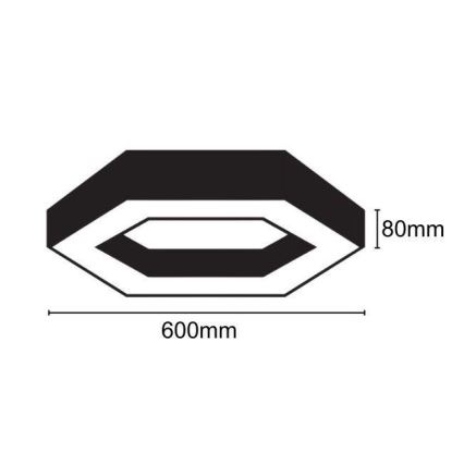 LED Stropna svetilka LED/28W/230V 4000K pr. 60 cm