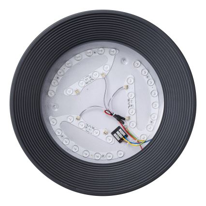 LED Stropna svetilka LED/30W/230V 3000K črna pr. 40 cm