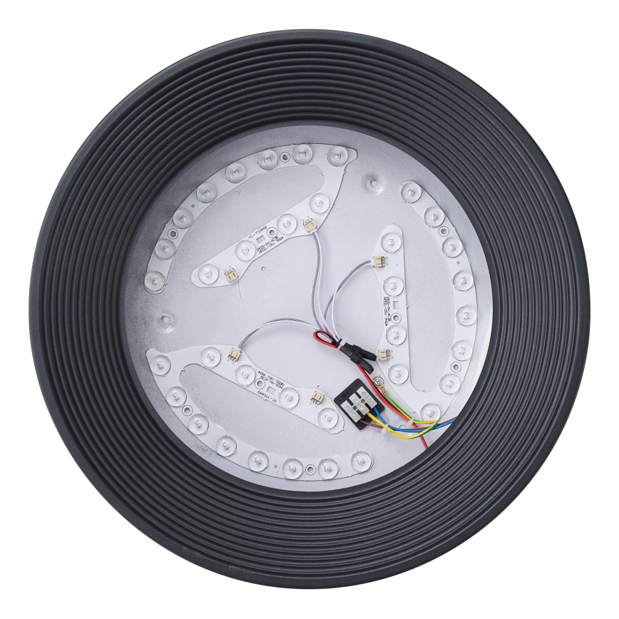 LED Stropna svetilka LED/30W/230V 3000K črna pr. 40 cm