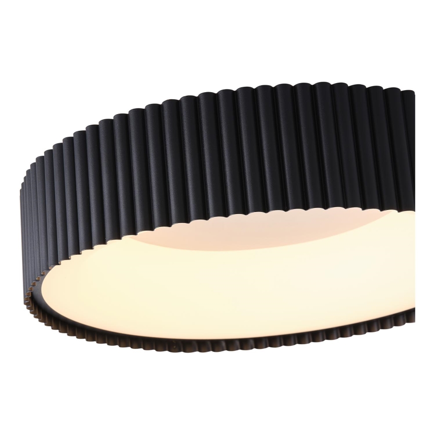 LED Stropna svetilka LED/30W/230V 3000K črna pr. 46 cm