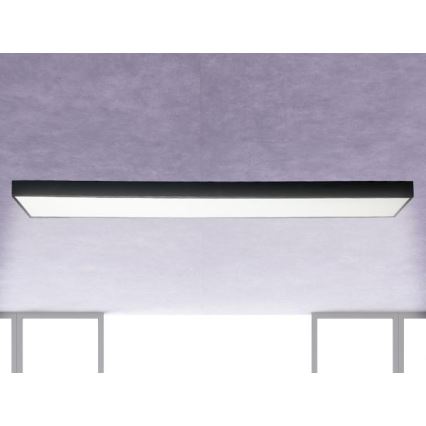 LED Stropna svetilka LED/32W/230V 4000K 120x13 cm črna