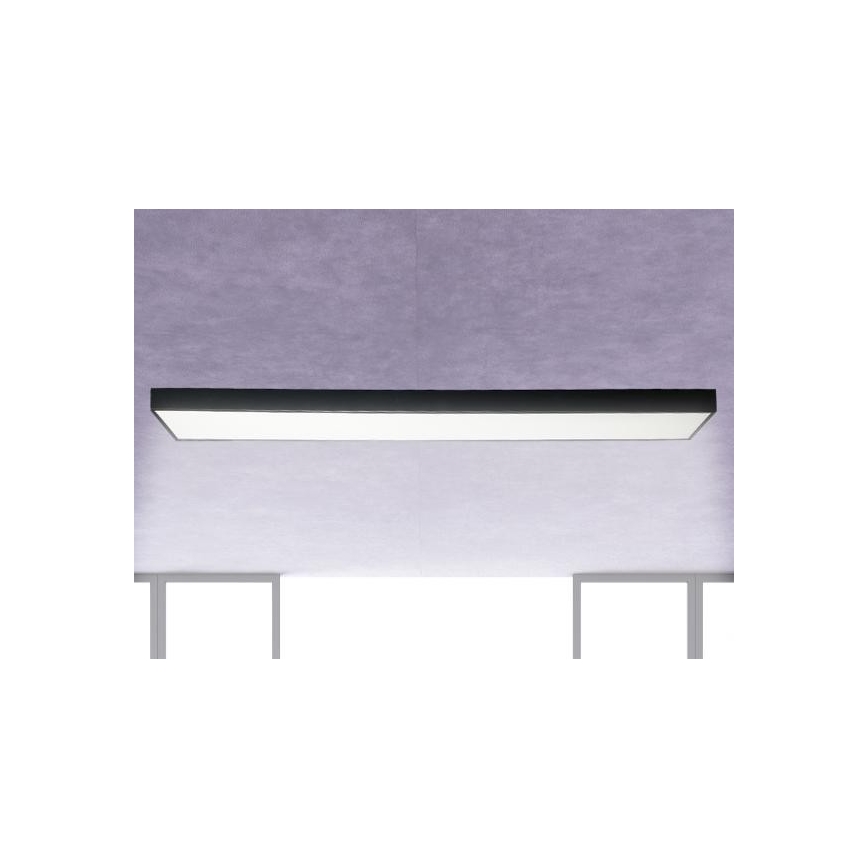 LED Stropna svetilka LED/32W/230V 4000K 120x13 cm črna