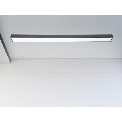 LED Stropna svetilka LED/32W/230V 4000K 120x7 cm črna