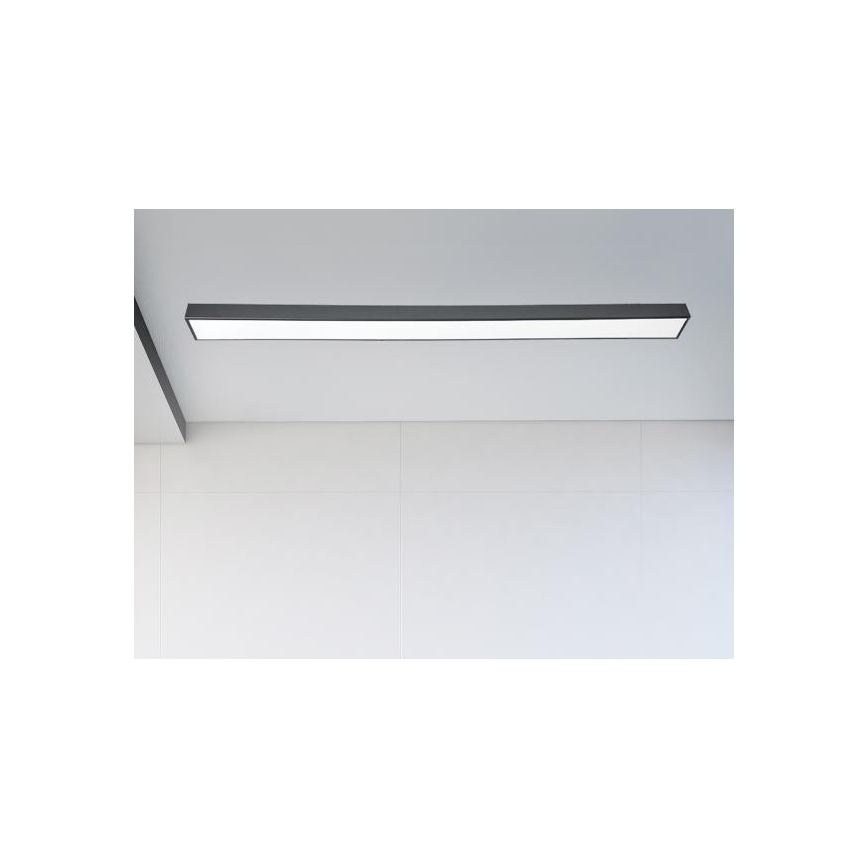 LED Stropna svetilka LED/32W/230V 4000K 120x7 cm črna