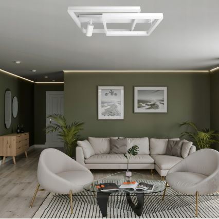 LED stropna svetilka LED/38W/230V + 1xGU10/30W bela